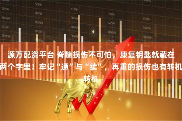 源万配资平台 脊髓损伤不可怕，康复钥匙就藏在两个字里！牢记“通”与“续”，再重的损伤也有转机