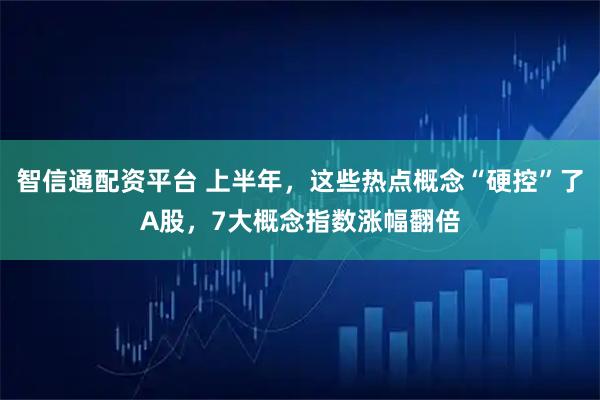 智信通配资平台 上半年，这些热点概念“硬控”了A股，7大概念指数涨幅翻倍